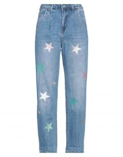 VANESSA SCOTT Denim Pants For Women Blue