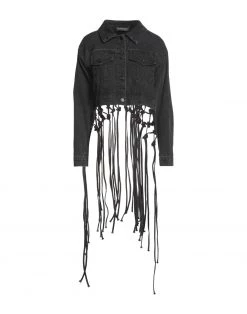 VANESSA SCOTT Denim Jacket For Women Black
