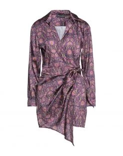 VANESSA SCOTT Short Dress For Women Purple