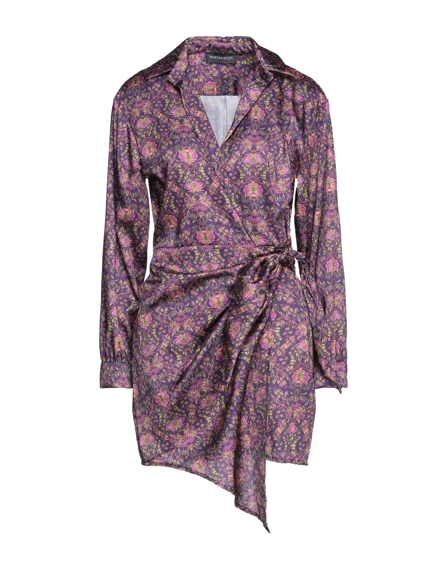 VANESSA SCOTT Short Dress For Women Purple 1 VANESSA SCOTT Short Dress For Women Purple