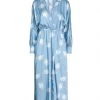 VANESSA SCOTT Midi Dress For Women Sky Blue