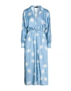 VANESSA SCOTT Midi Dress For Women Sky Blue