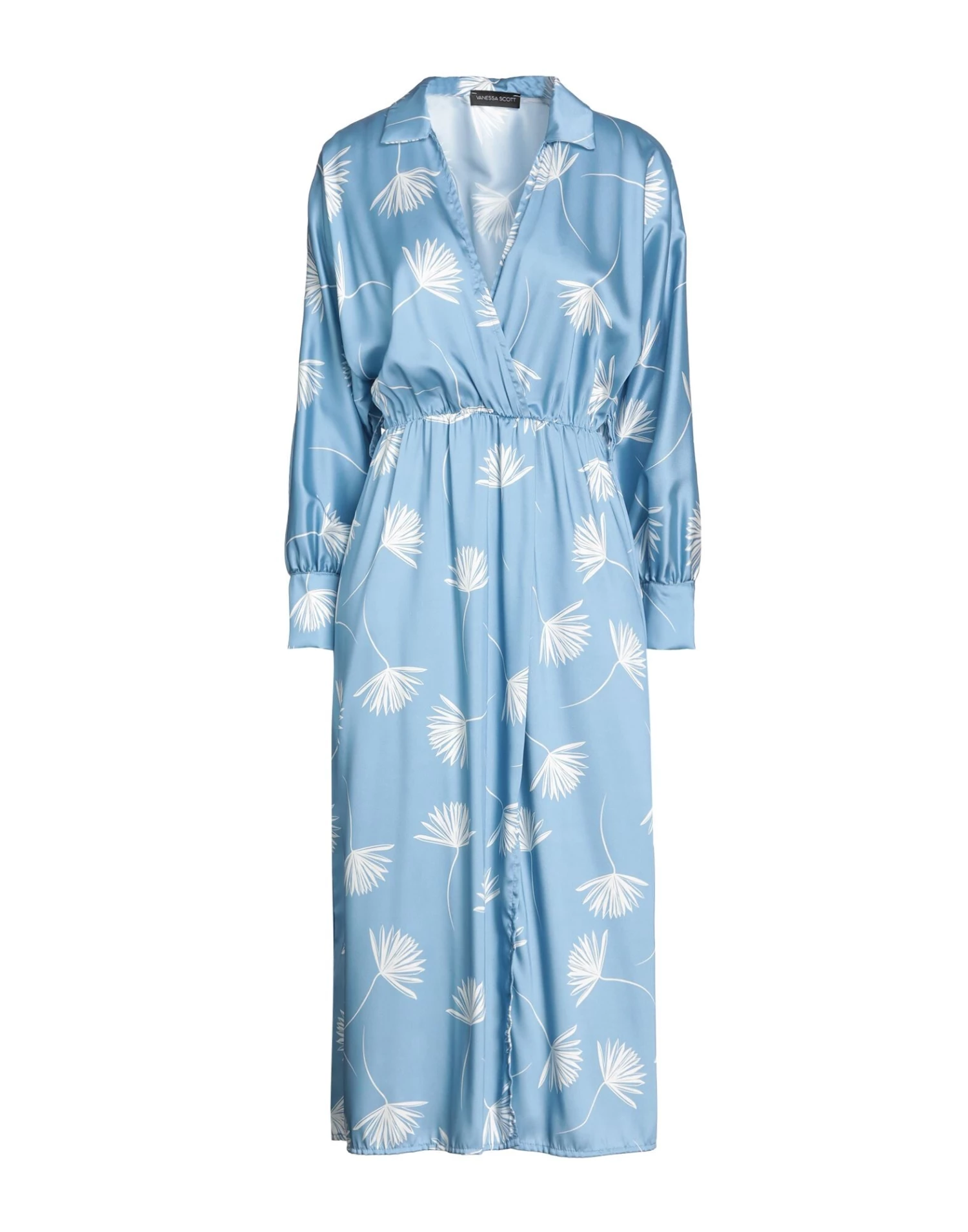 VANESSA SCOTT Midi Dress For Women Sky Blue 1 VANESSA SCOTT Midi Dress For Women Sky Blue