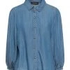 VANESSA SCOTT Denim Shirt For Women Blue