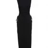 VANESSA SCOTT Midi Dress For Women Black