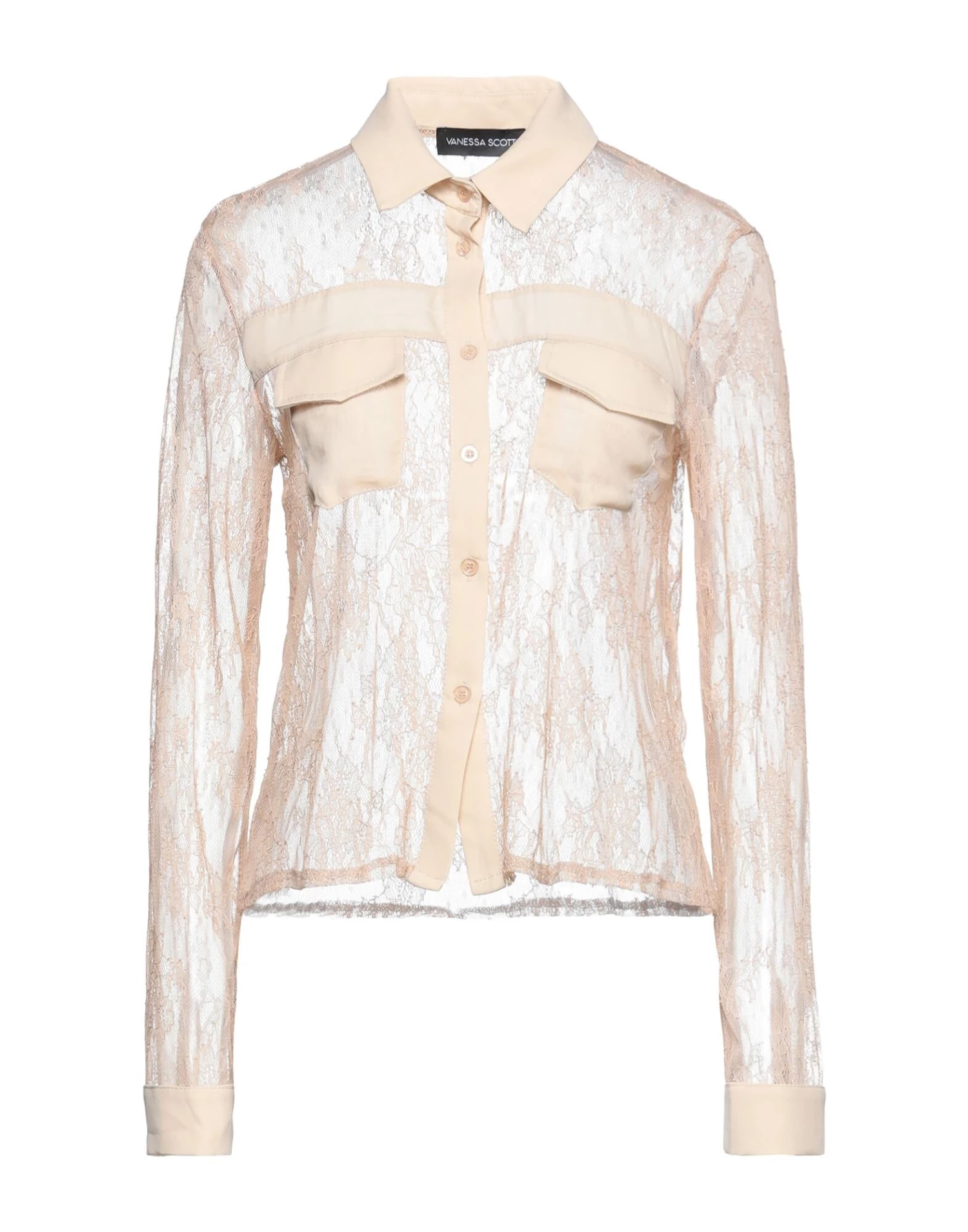 VANESSA SCOTT Lace Shirts & Blouses For Women Beige 1 VANESSA SCOTT Lace Shirts & Blouses For Women Beige