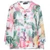 VANESSA SCOTT Floral Shirts & Blouses For Women White