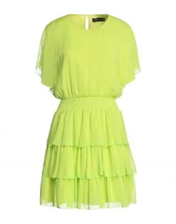 VANESSA SCOTT Short Dress For Women Acid Green