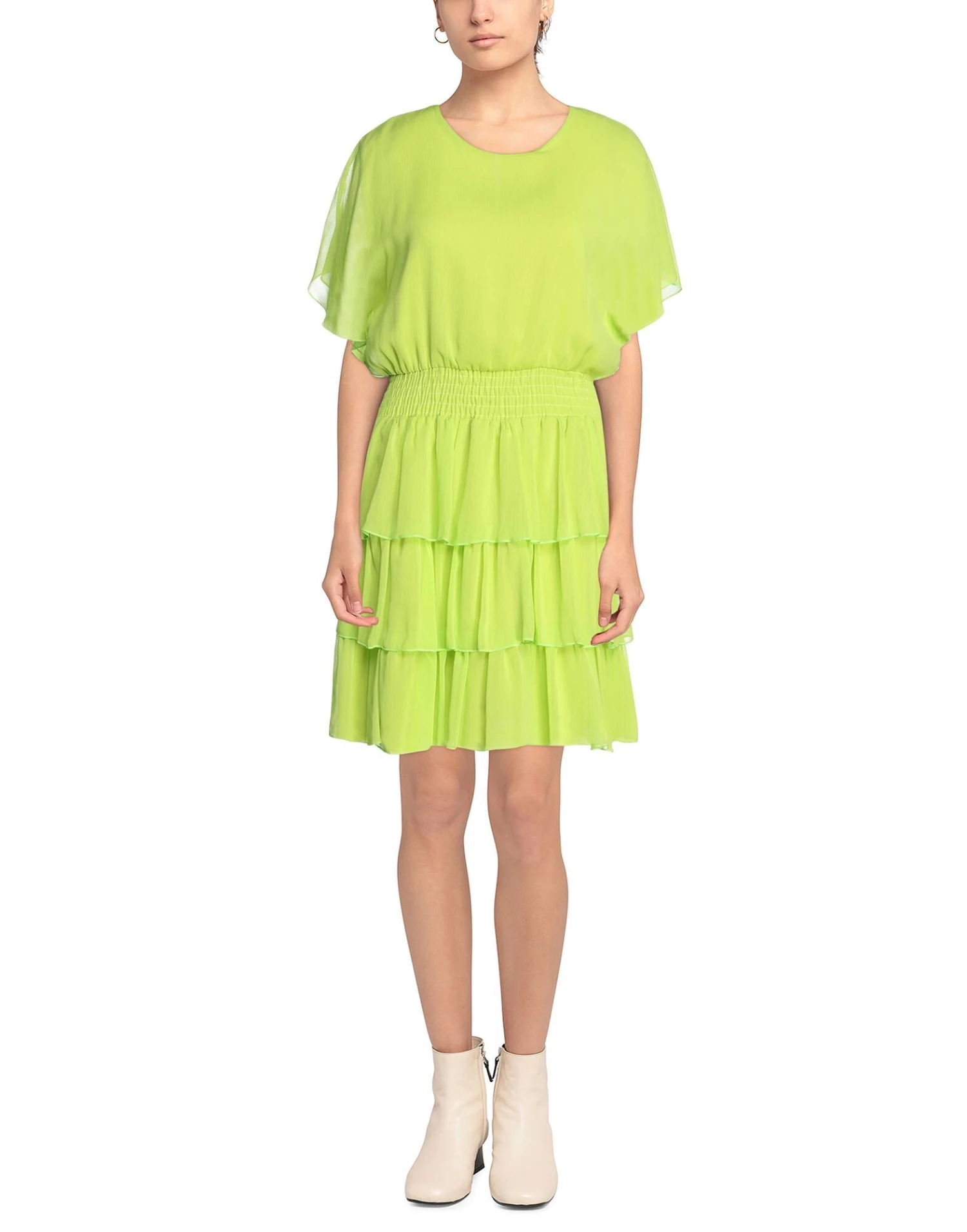 VANESSA SCOTT Short Dress For Women Acid Green 2 VANESSA SCOTT Short Dress For Women Acid Green - Image 2