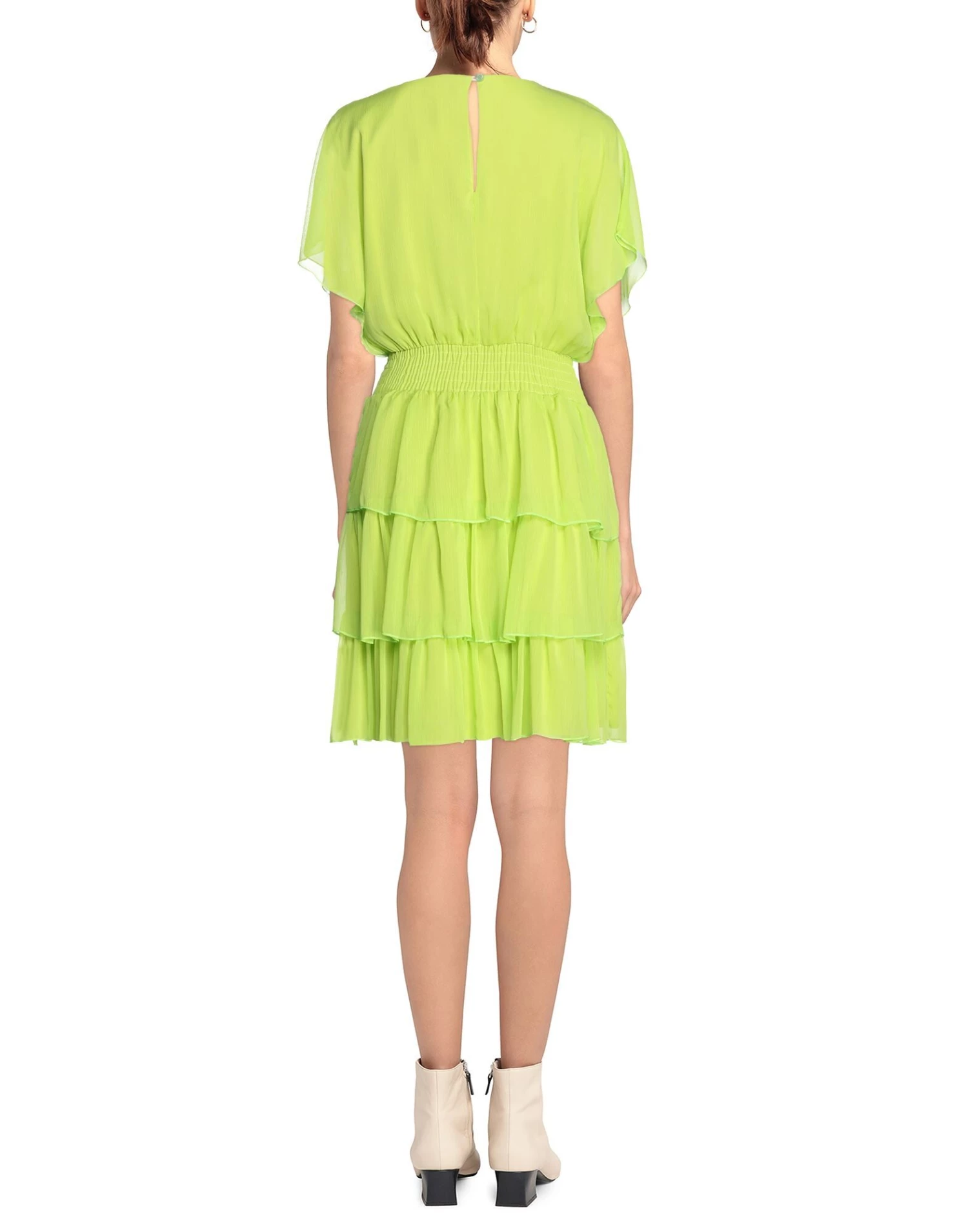 VANESSA SCOTT Short Dress For Women Acid Green 3 VANESSA SCOTT Short Dress For Women Acid Green - Image 3