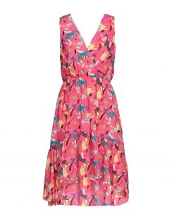 VANESSA SCOTT Midi Dress For Women Fuchsia -VANESSA SCOTT Sales Shop unnamed file 58