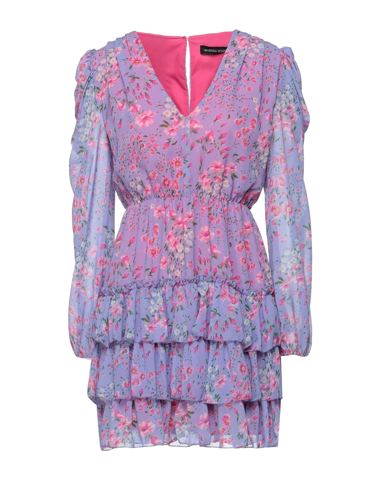 VANESSA SCOTT Short Dress For Women Light Purple 1 VANESSA SCOTT Short Dress For Women Light Purple