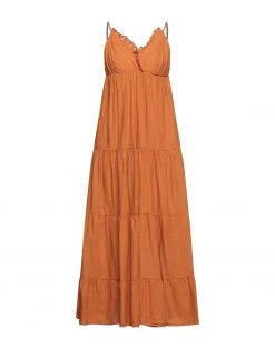 VANESSA SCOTT Midi Dress For Women Tan