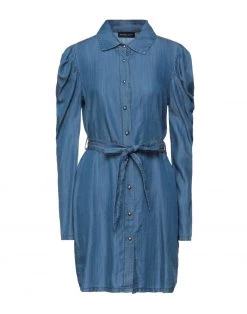 VANESSA SCOTT Denim Dress For Women Blue