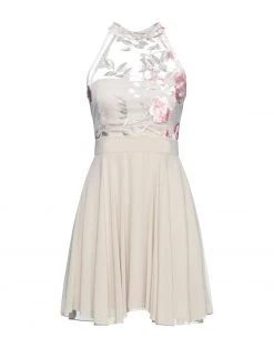 VANESSA SCOTT Short Dress For Women Beige