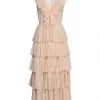 VANESSA SCOTT Long Dress For Women Beige