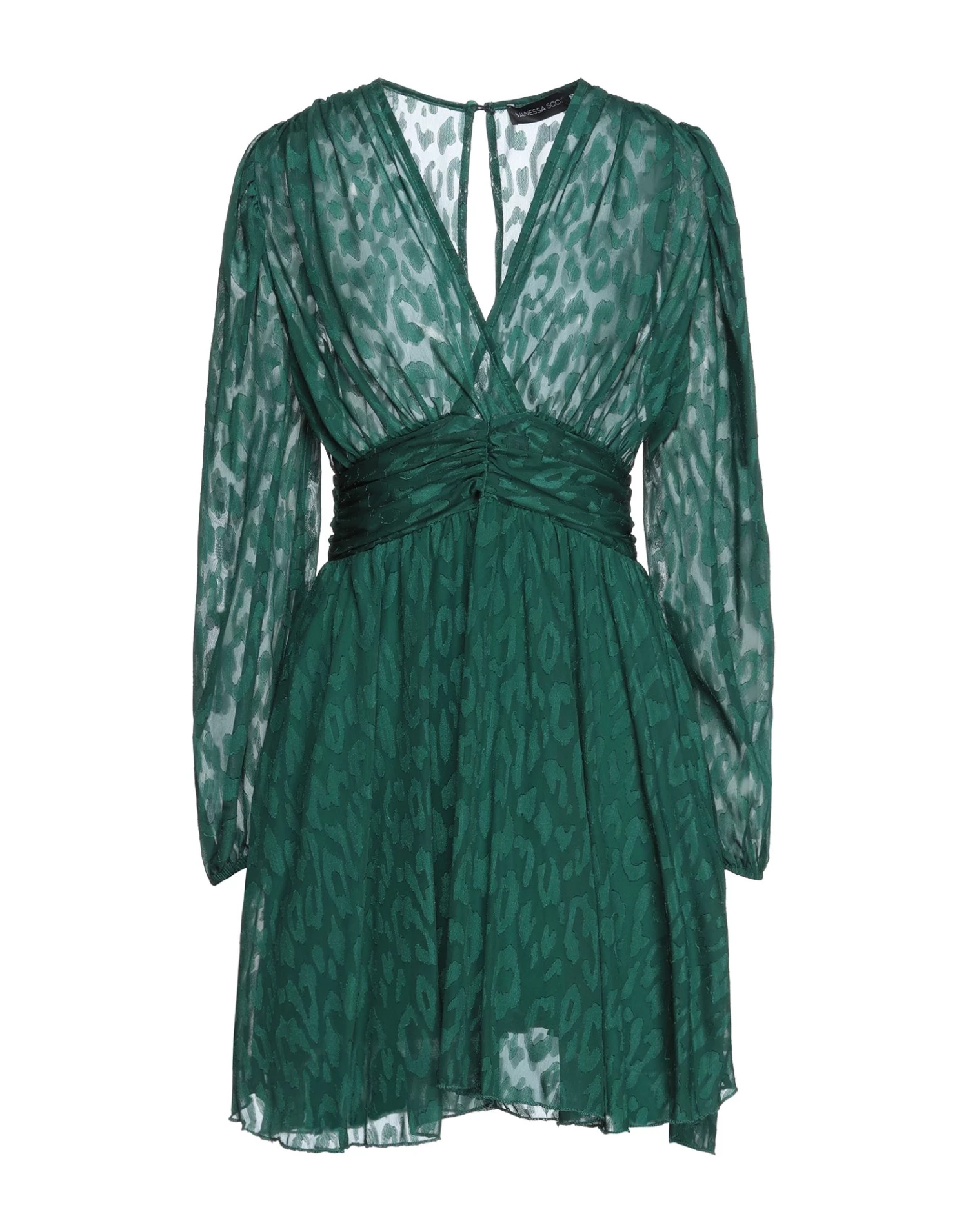 VANESSA SCOTT Short Dress For Women Dark Green 4 VANESSA SCOTT Short Dress For Women Dark Green - Image 4