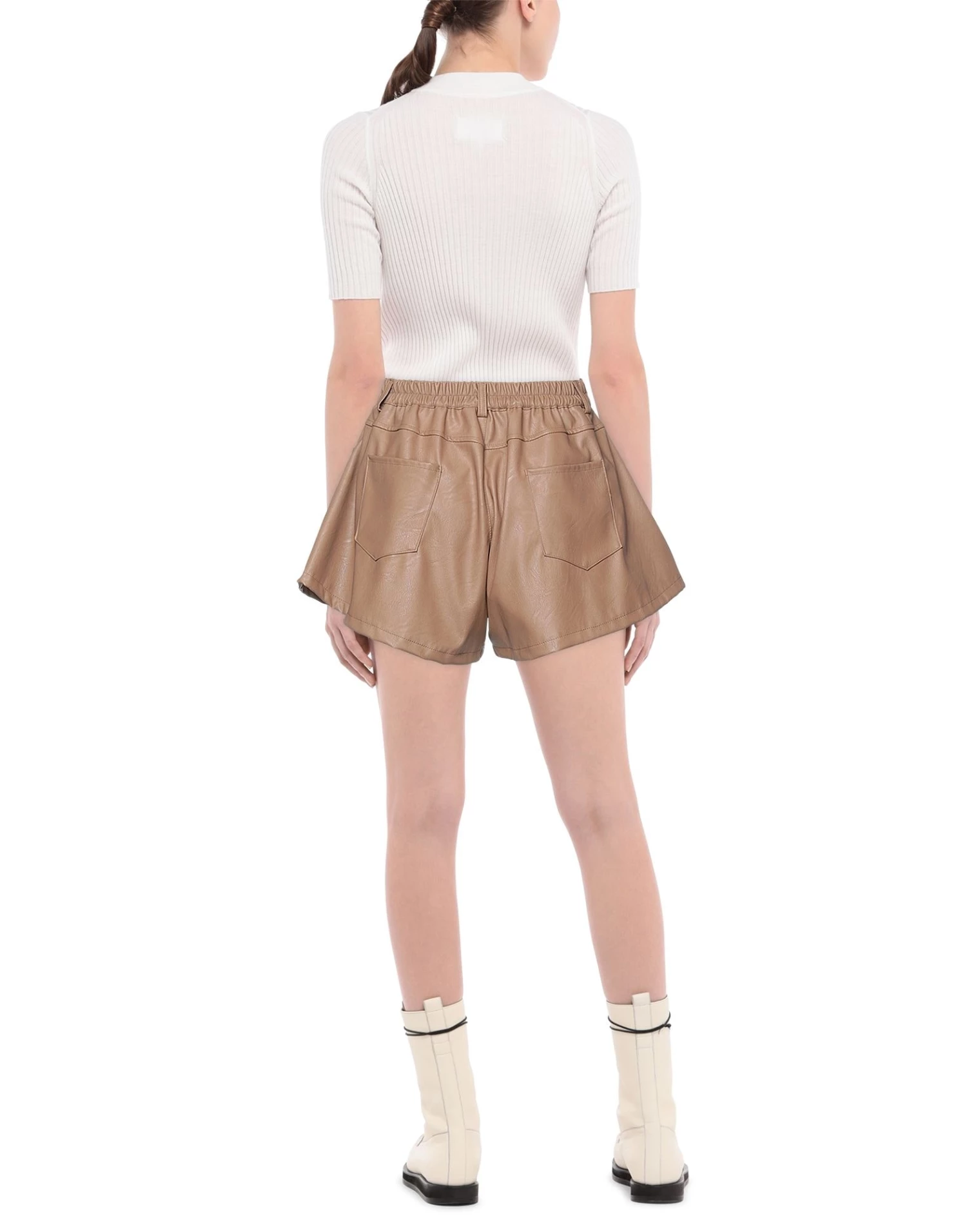 VANESSA SCOTT Shorts & Bermuda For Women Camel 3 VANESSA SCOTT Shorts & Bermuda For Women Camel - Image 3