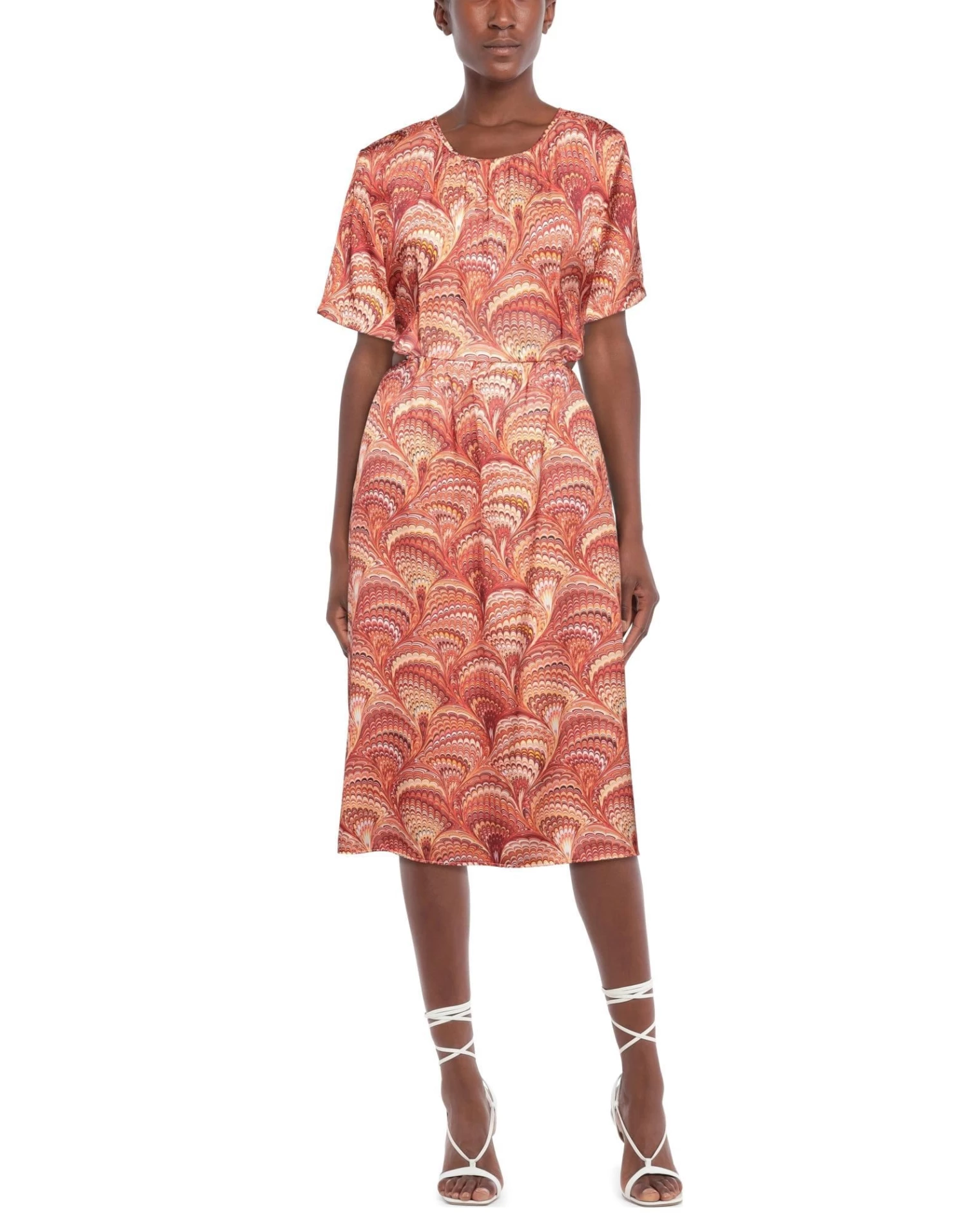 VANESSA SCOTT Midi Dress For Women Yellow 2 VANESSA SCOTT Midi Dress For Women Yellow - Image 2