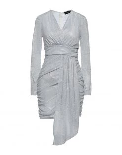 VANESSA SCOTT Short Dress For Women Silver