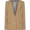 VANESSA SCOTT Blazer For Women Khaki