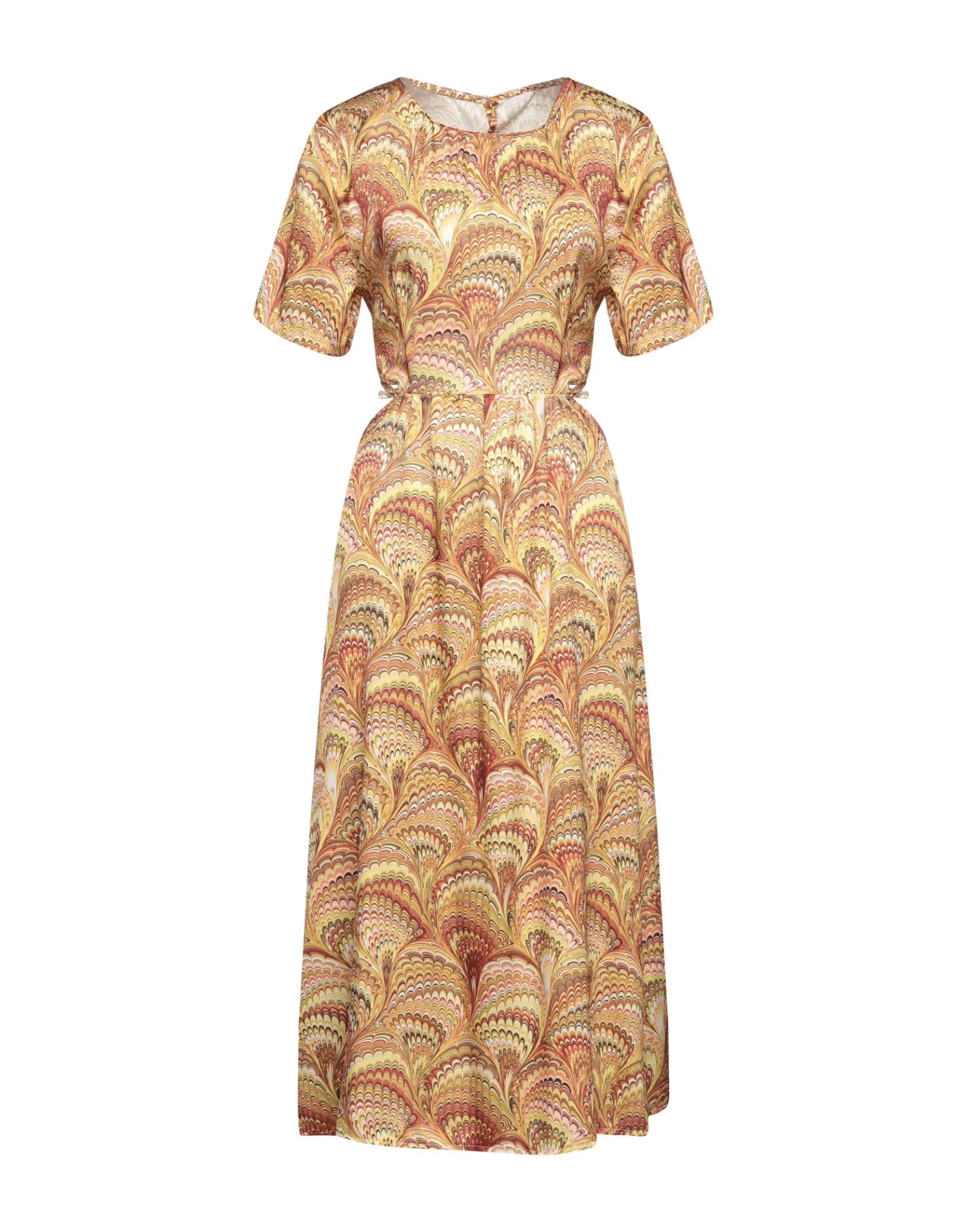 VANESSA SCOTT Midi Dress For Women Yellow 5 VANESSA SCOTT Midi Dress For Women Yellow - Image 5