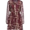 VANESSA SCOTT Short Dress For Women Maroon