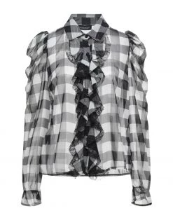 VANESSA SCOTT Checked Shirt For Women White