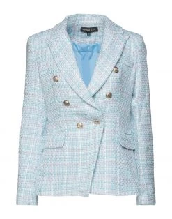 VANESSA SCOTT Blazer For Women Sky Blue