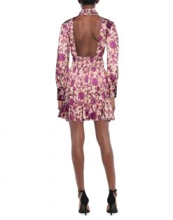 VANESSA SCOTT Short Dress For Women Purple -VANESSA SCOTT Sales Shop unnamed file 893