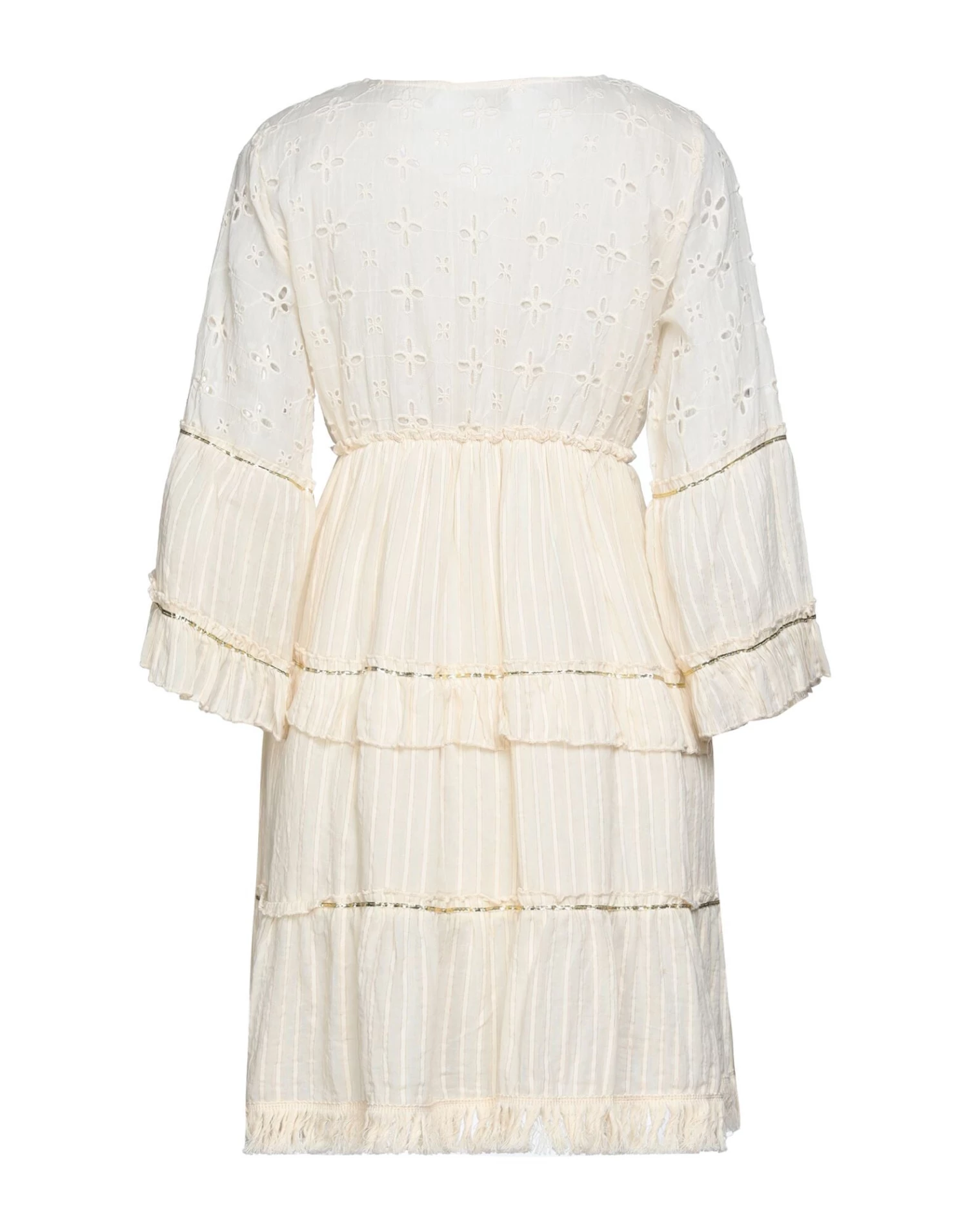 VANESSA SCOTT Short Dress For Women Ivory 2 VANESSA SCOTT Short Dress For Women Ivory - Image 2