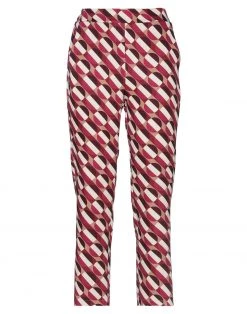 VANESSA SCOTT Casual Pants For Women Maroon