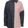 VANESSA SCOTT Striped Shirt For Women Blush